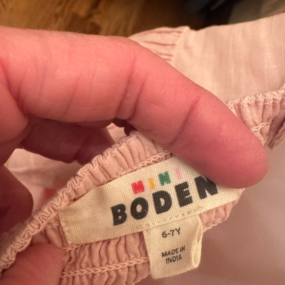 Mini Boden Light Pink Dress with Fun Appliqués - Picture 9 of 9